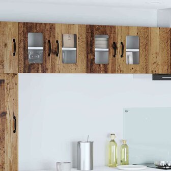 Keukenkast aan de muur Oud Hout 60 x 31 x 40 cm Bewerkt hout 1