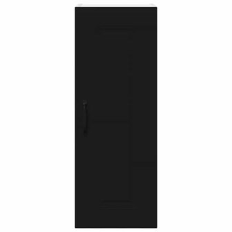 Keukenkast aan de muur Zwart 30 x 31 x 80 cm Bewerkt hout 6