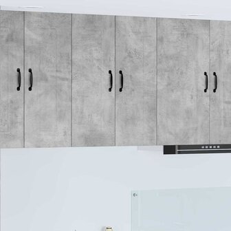 Keukenkast aan de muur Beton Grijs 30 x 31 x 80 cm Bewerkt hout 1