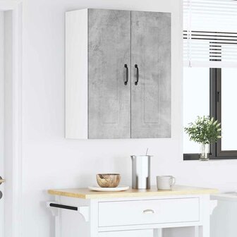 Keukenkast aan de muur Beton Grijs 30 x 31 x 80 cm Bewerkt hout 4