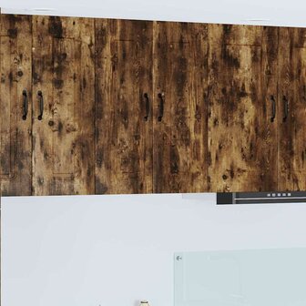 Keukenkast aan de muur met plank Gerookt eiken 30 x 31 x 80 cm 1