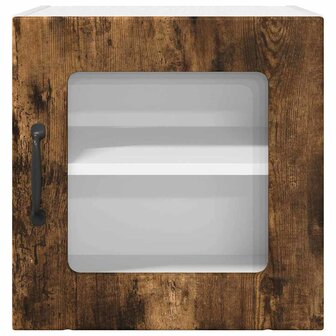 Keukenkast aan de muur met plank Gerookt eiken 40 x 31 x 40 cm 6