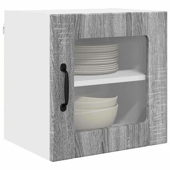 Keukenkast aan de muur met plank Grijs Sonoma 40 x 31 x 40 cm 3