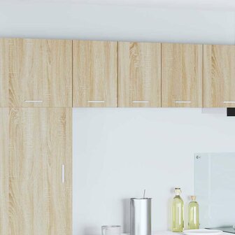 Hangkast Riga Sonoma Eik en Wit 30 x 31 x 40 cm Bewerkt hout 1