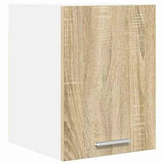 Hangkast Riga Sonoma Eik en Wit 30 x 31 x 40 cm Bewerkt hout 2
