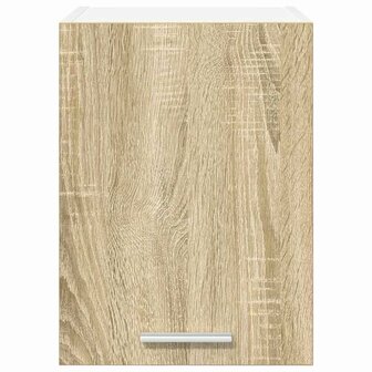 Hangkast Riga Sonoma Eik en Wit 30 x 31 x 40 cm Bewerkt hout 6