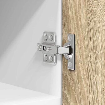 Hangkast Riga Sonoma Eik en Wit 30 x 31 x 40 cm Bewerkt hout 9