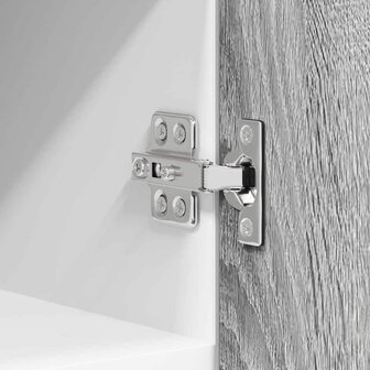 Hangkast Riga Grijs Sonoma en Wit 30 x 31 x 40 cm Bewerkt hout 9
