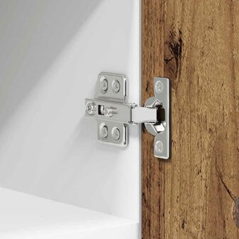 Hangkast Riga Oude Hout en Wit 30 x 31 x 40 cm Bewerkt hout 9