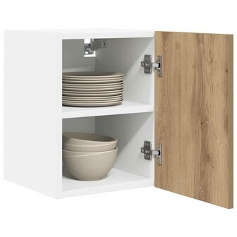 Hangkast Riga Ambachtelijke Eik en Wit 30 x 31 x 40 cm 3