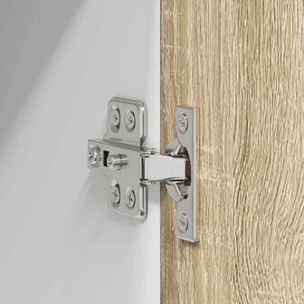 Hangkast Riga Sonoma Eik en Wit 40 x 31 x 40 cm Bewerkt hout 9