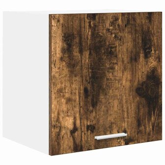 Hangkast Riga Gerookte Eik en Wit 40 x 31 x 40 cm Bewerkt hout 2