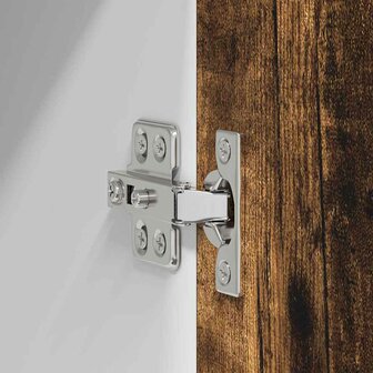 Hangkast Riga Gerookte Eik en Wit 40 x 31 x 40 cm Bewerkt hout 9