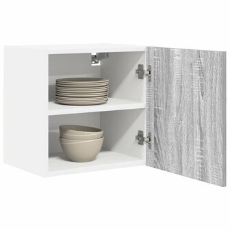 Hangkast Riga Grijs Sonoma en Wit 40 x 31 x 40 cm Bewerkt hout 3
