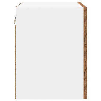 Hangkast Riga Oude Hout en Wit 40 x 31 x 40 cm Bewerkt hout 7