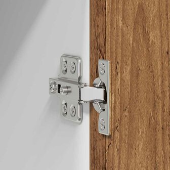 Hangkast Riga Oude Hout en Wit 40 x 31 x 40 cm Bewerkt hout 9