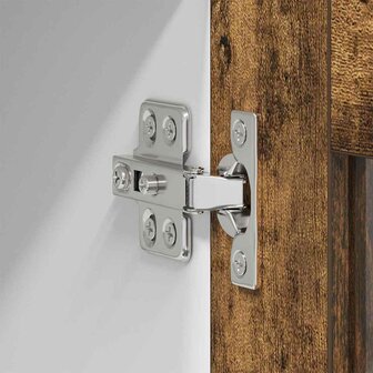 Hangkast Riga Gerookt eiken 40 x 31 x 40 cm Bewerkt hout 9