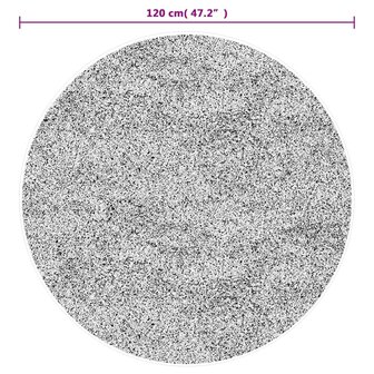 Vloerkleed wasbaar anti-slip &Oslash; 120 cm meerkleurig 6