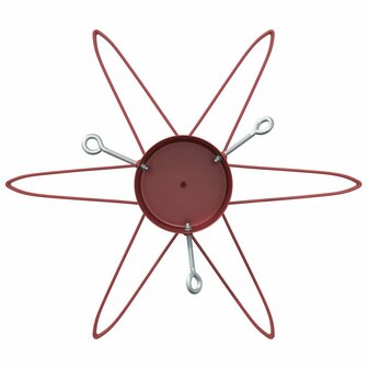 Kerstboomstandaard 1.73 Rood 49 x 49 x 15,5 cm Staal 7