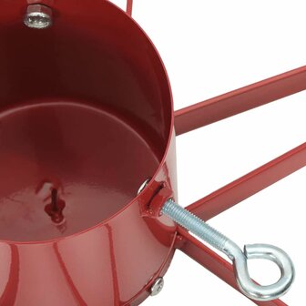 Kerstboomstandaard 1.73 Rood 49 x 49 x 15,5 cm Staal 8