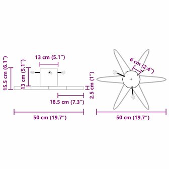 Kerstboomstandaard 1.73 Rood 49 x 49 x 15,5 cm Staal 9