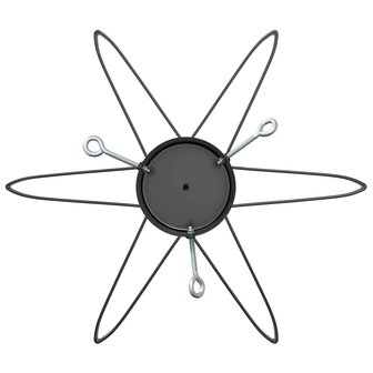 Kerstboomstandaard 1.73 Zwart 49 x 49 x 15,5 cm Staal 7