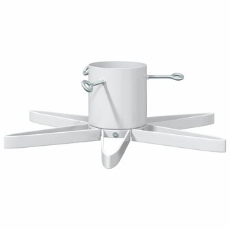 Kerstboomstandaard 1.73 Wit 49 x 49 x 15,5 cm Staal 6