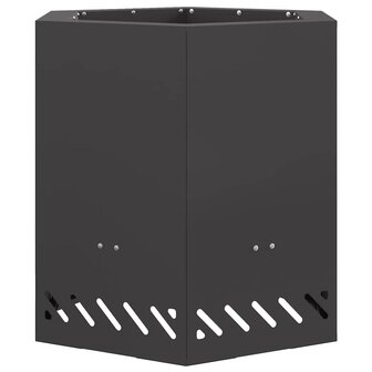 Vuurkorf Zwart 48 x 48 x 51 cm Staal 2