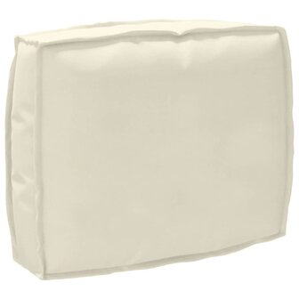 Palletkussen voor rugleuning Cr&egrave;me 50 x 40 x 12 cm Oxford stof 1