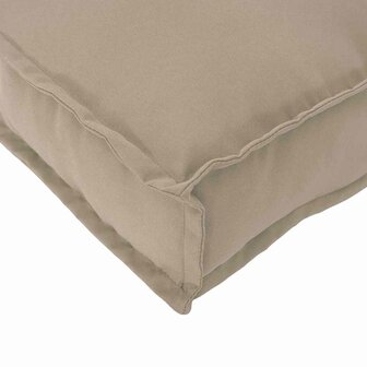 Palletkussen voor rugleuning Taupe 50 x 40 x 12 cm Oxford stof 7