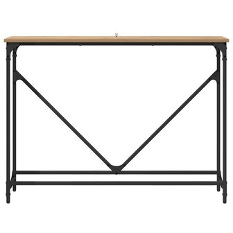 Wandtafel artisanaal eikenkleurig 102 x 22.5 x 75 cm 5