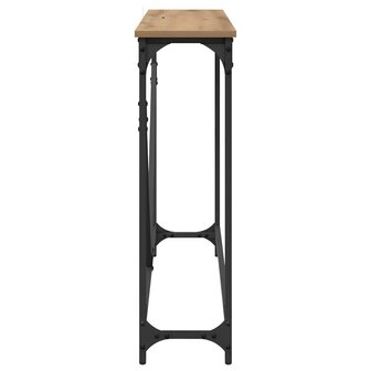 Wandtafel artisanaal eikenkleurig 102 x 22.5 x 75 cm 6