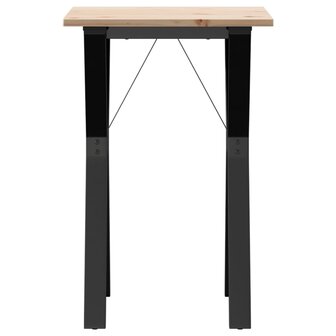 Eettafel Y-frame 50x50x75 cm massief grenenhout en staal 4
