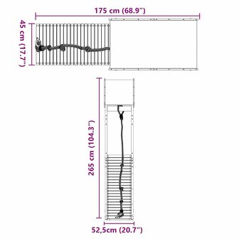 Speelhuis massief douglashout 9