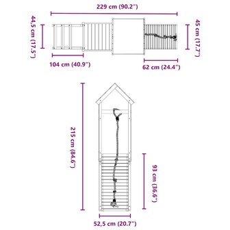 Speelhuis massief grenenhout 9
