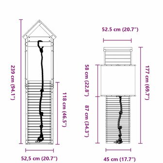 Speelhuis massief douglashout 9