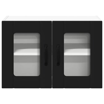 Keukenkast met plank Zwart 60 x 31 x 40 cm Bewerkt hout 6