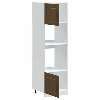 Ovenkasten 2 st Kalmar bewerkt hout bruin eikenkleur 5