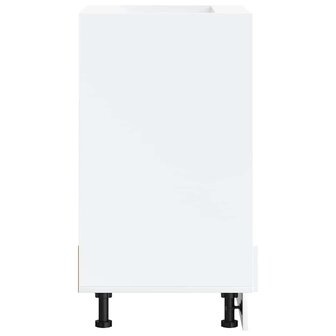 Ovenkast Kalmar bewerkt hout wit 4