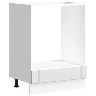 Ovenkast Lucca bewerkt hout wit 2