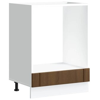 Ovenkast Lucca bewerkt hout bruin eikenkleur 2