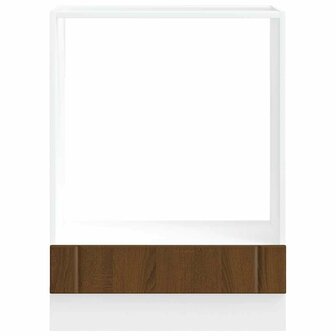 Ovenkast Lucca bewerkt hout bruin eikenkleur 4