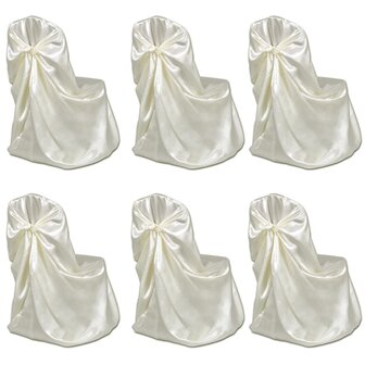 Bruiloft Stoelhoes Cr&egrave;me (6 stuks) 1