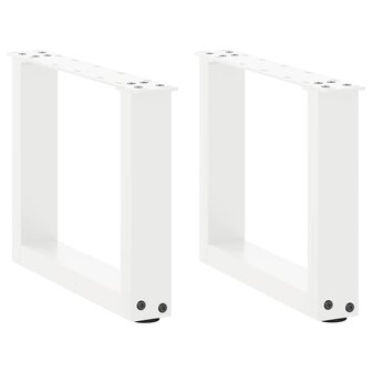 Salontafelpoten 2 st U-vormig 30x(30-31) cm staal wit 1