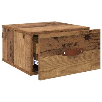 Wandkastje Oud Hout 35 x 35 x 20 cm Bewerkt hout 5