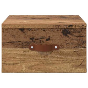 Wandkastje Oud Hout 35 x 35 x 20 cm Bewerkt hout 6