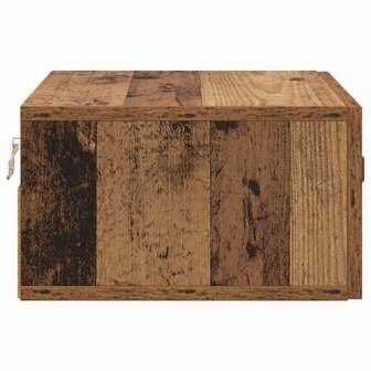 Wandkastje Oud Hout 35 x 35 x 20 cm Bewerkt hout 7