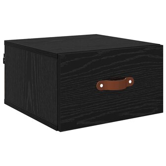 Wandkastje Zwart Eiken 35 x 35 x 20 cm Bewerkt hout 2