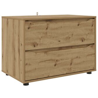 Opbergkast Artisan Eiken 80 x 48 x 57 cm Bewerkt hout 2