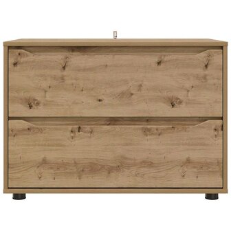 Opbergkast Artisan Eiken 80 x 48 x 57 cm Bewerkt hout 8